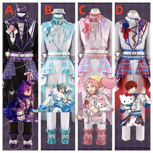 Ensemble Stars Sanrio Collaboration ALKALOID Mayoi Ayase Hiiro Amagi Crazy B Niki Shiina Kohaku Oukawa Cosplay Costume