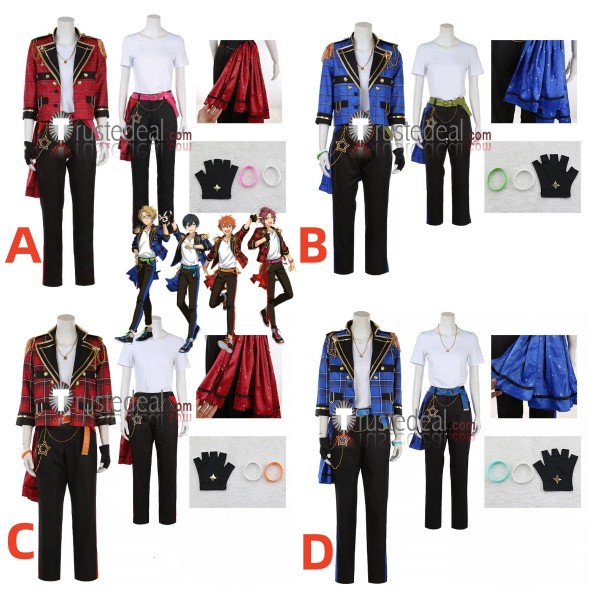 Ensemble Stars Trickstar Makoto Yuuki Hokuto Hidaka Subaru Akehoshi Mao Isara Cosplay Costume