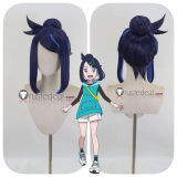 Commission Pokemon Horizons The Series Pocket Monsters Liko Zinnia Dot Caitlin Blonde Purple Blue Styled Cosplay Wig