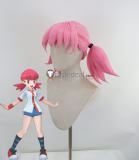 Pokemon Trainer May Haruka Whitney Pink Brown Styled Cosplay Wig