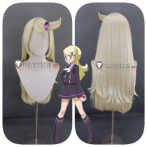 Pokemon the Series XY Ace Trainer Astrid Blonde Styled Cosplay Wig 70cm