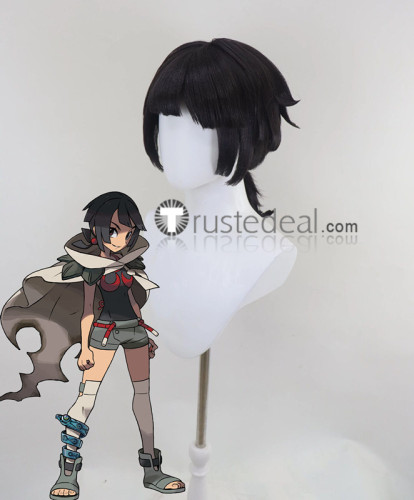 Commission Pokemon Horizons The Series Pocket Monsters Liko Zinnia Dot Caitlin Blonde Purple Blue Styled Cosplay Wig