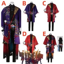 Ensemble Stars Kimono Undead Rei Sakuma Adonis Otogari Koga Ogami Kaoru Hakaze AKATSUKI Kuro Kiryu Souma Kanzaki Keito Hasumi MaM Madara Mikejima Cosplay Costume