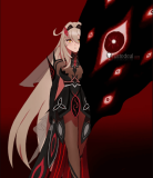 Genshin Impact Ruler of Death Ronova Silver Styled Cosplay Wig