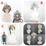 Gachiakuta Rudo Surebrec Zanka Nijiku Blonde Silver Black Gray Styled Cosplay Wig