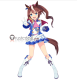 Uma Musume Pretty Derby Secondary Tokai Teio Brown Styled Cosplay Wig Tail