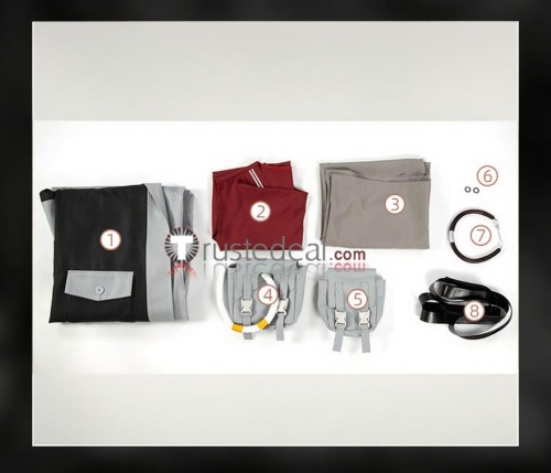 Gachiakuta Cleaner Enjin Grey Set Cosplay Costume