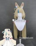 Virtual Youtubers VTuber Hololive Sameko Saba Blonde Blue Styled Cosplay Wig