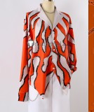 Project Charisma House Rap Battle Rikai Kusanagi Orange Shirt Cosplay Costume