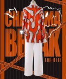 Project Charisma House Rap Battle Rikai Kusanagi Orange Shirt Cosplay Costume