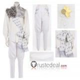 Disney Twisted-Wonderland Scarabia Jamil Viper Gala Couture White Cosplay Costume