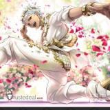 Disney Twisted-Wonderland Scarabia Kalim Al Asim White Cosplay Costume