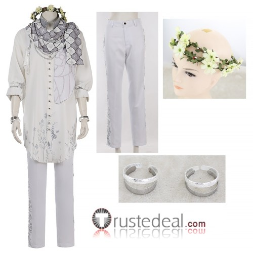Disney Twisted-Wonderland Savanaclaw Ruggie Bucchi White Cosplay Costume