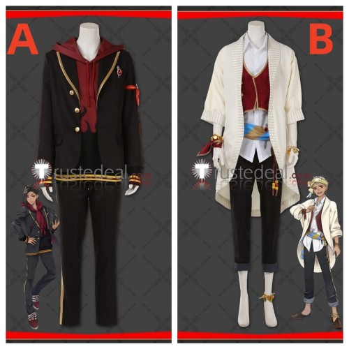 Disney Twisted-Wonderland Aladdin Scarabia Kalim Jamil Uniform Cosplay Costume