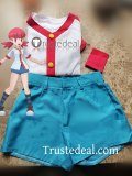 Commission Pokemon HeartGold and SoulSilver Gym Leader Whitney Falkner Blue White Red Cosplay Costume