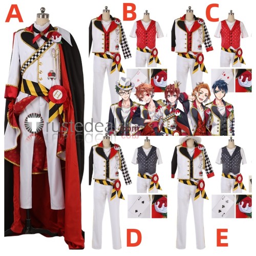Disney Twisted-Wonderland Heartslabyul Riddle Ace Deuce Cater Trey Cosplay Costume