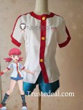 Commission Pokemon HeartGold and SoulSilver Gym Leader Whitney Falkner Blue White Red Cosplay Costume