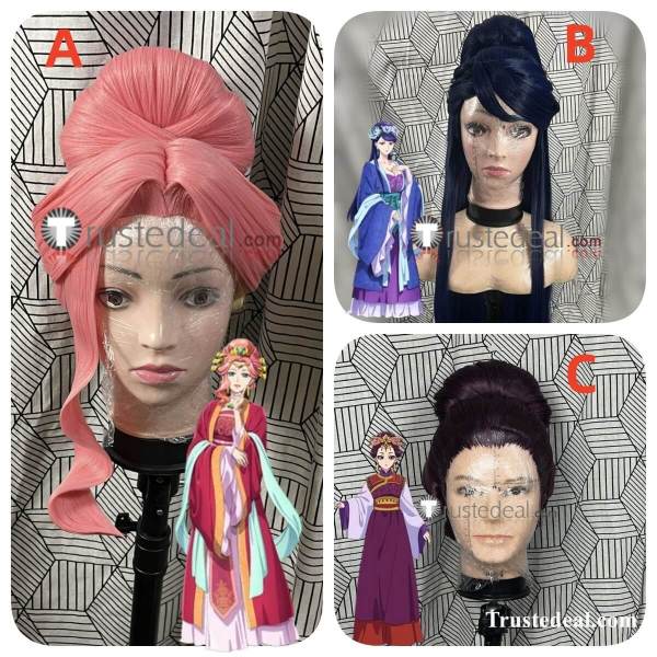 Commission Kusuriya no Hitorigoto The Apothecary Diaries Gyokuyou Loulan Purple Pink Lihua Blue Prestyled Cosplay Wig