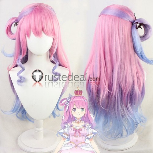 Vtuber Virtual YouTuber Hololive Himemori Luna Pink Cosplay Wig
