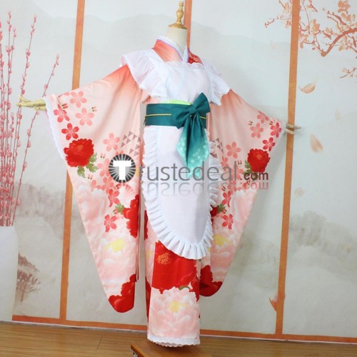 Vtuber Virtual YouTuber Hololive Ceres Fauna New Year Kimono Pink Cosplay Costume Custom Size