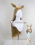 Pokemon Jasmine Sonia Orange Brown Styled Cosplay Wig