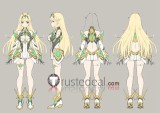 Xenoblade Chronicles 2 Mythra Pyra Hikari Alexandria A Melia Golden Blonde Pink Grey Black Styled Cosplay Wig