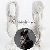 Bloodborne Lady Maria Silver Grey Ponytail Cosplay Wig