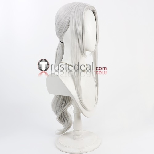 Bloodborne Lady Maria Silver Grey Ponytail Cosplay Wig