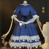 Who Made Me a Princess Athanasia de Alger Obelia Athy Date Blue Formal Lolita Dress Cosplay Costume
