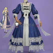 Who Made Me a Princess Athanasia de Alger Obelia Athy Date Blue Formal Lolita Dress Cosplay Costume