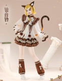 ChuShouMao Vocaloid Kagamine Rin Len Coffee Kitten Cafe Cat Cosplay Costume