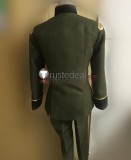 Mobile Suit Gundam The Origin Char Aznable Green Military Uniform Cosplay Costume
