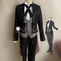 Fate Grand Order FGO Bedivere Bedwyr Butler Black Suit Cosplay Costume