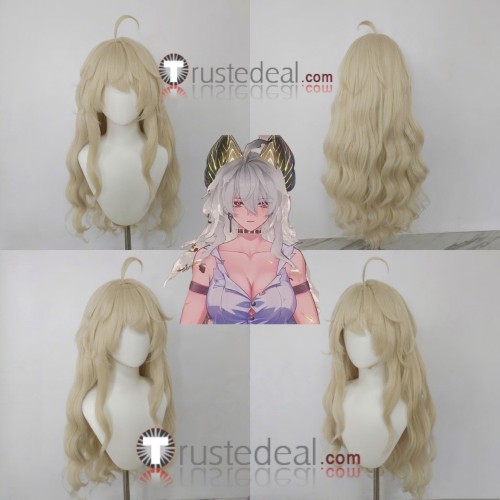 Wuthering Waves New Zani Cartethyia Blonde Blue Styled Cosplay Wig