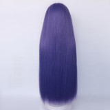 Versatile Thickened Hair Volume Purple Cosplay Wigs 100cm