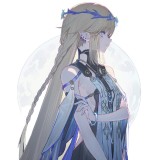 Wuthering Waves New Zani Cartethyia Fleurdelys Blonde Blue Styled Cosplay Wig