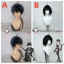 Wuthering Waves Protagonist Male Female Rover Black Styled Cosplay Wig