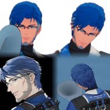 Wuthering Waves Yuanwu Zani Phoebe Lupa Blue Grey Golden Pink Styled Cosplay Wig