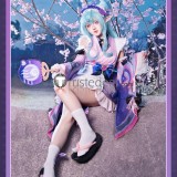 Genshin Impact Yumemizuki Mizuki Kimono Maid Purple Cosplay Costume
