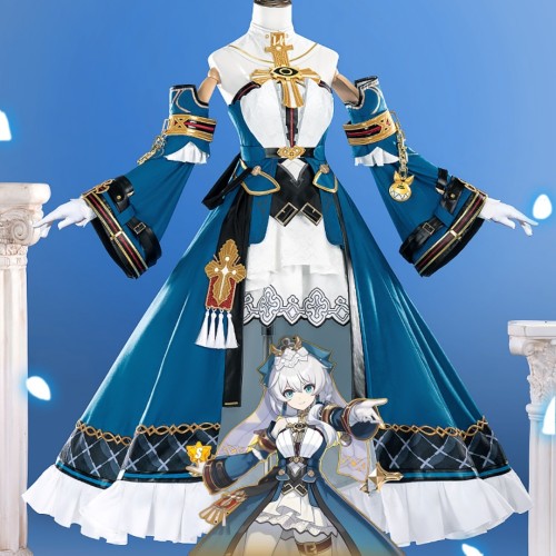 ChuShouMao Honkai Impact 3rd Theresa Apocalypse AstralOp Blue Cosplay Costume