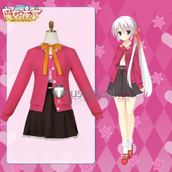 Sabbat of the Witch Ayachi Nene Daily Set Pink Cosplay Costume