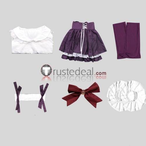 Mahou Shoujo ni Akogarete Gushing Over Magical Girls Hiiragi Utena Araga Kiwi Maid Purple Green Cosplay Costume
