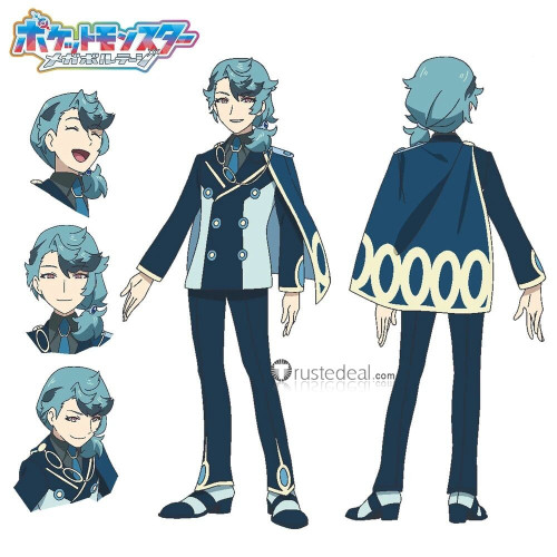 Pokemon Horizons The Series Spinel Blue Styled Cosplay Wig