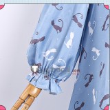 Sabbat of the Witch Ayachi Nene Pajama Blue Cosplay Costume