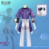 Identity V BLK GANJI Batter Ganji Gupta Purple Cosplay Costume