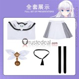 Summer Pockets Tsumugi Wenders Shiroha Naruse White School Uniform Cosplay Costume