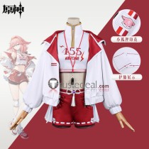 Genshin Impact Mizone Collaboration Yae Miko Sports Cosplay Costume