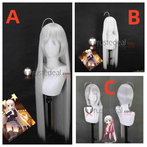 Sabbat of the Witch Ayachi Nene Silver White Styled Cosplay Wigs