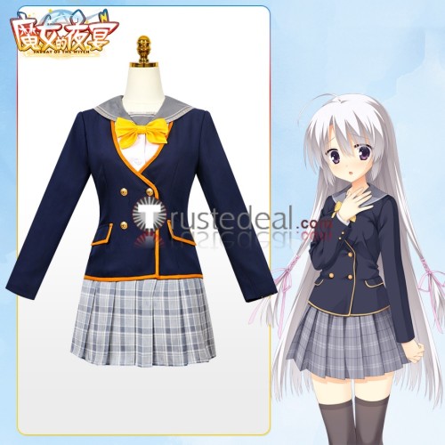 Sabbat of the Witch Ayachi Nene School Uniform Dark Blue Cosplay Costume