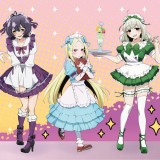 Mahou Shoujo ni Akogarete Gushing Over Magical Girls Hiiragi Utena Araga Kiwi Maid Purple Green Cosplay Costume